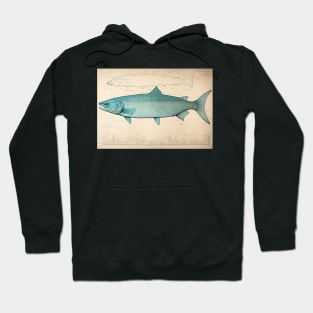 Chinook Salmon Fish Print Hoodie